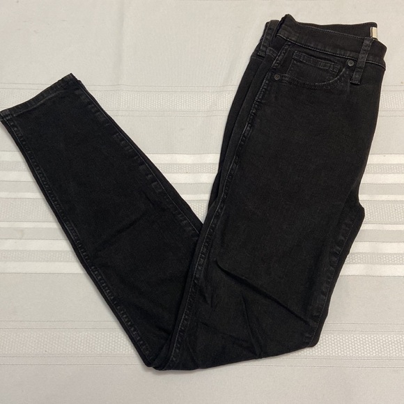 Madewell Black 10” High-Rise Womens Skinny Jeans Excellent Used Condition sz 25 - Picture 4 of 11